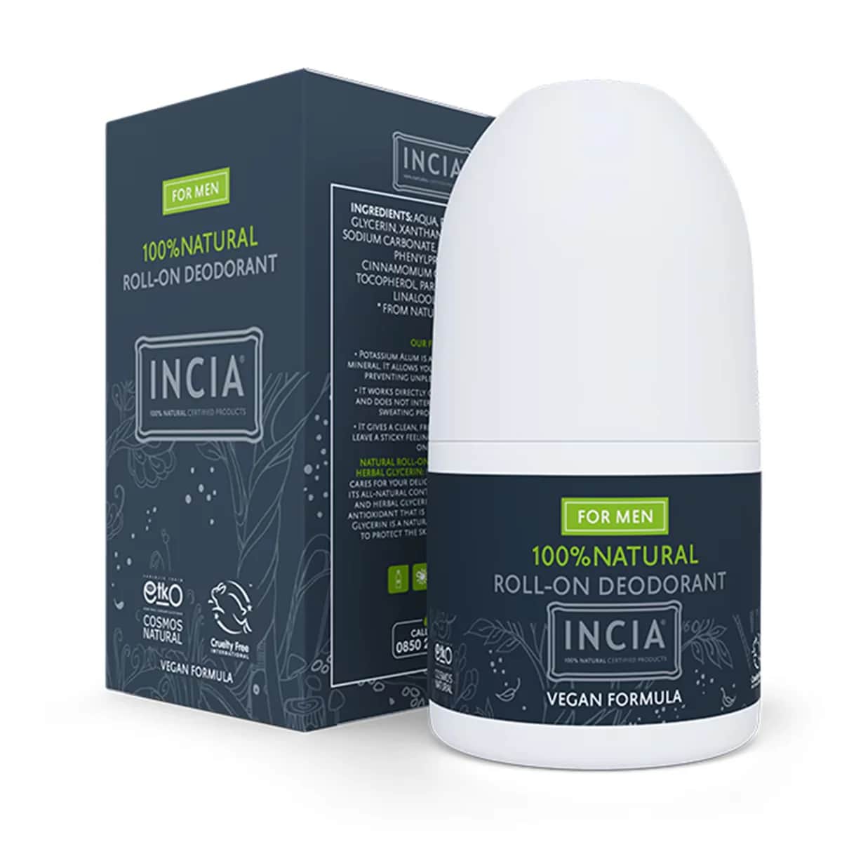 Дезодорант-ролик Incia Natural для мужчин 50 мл