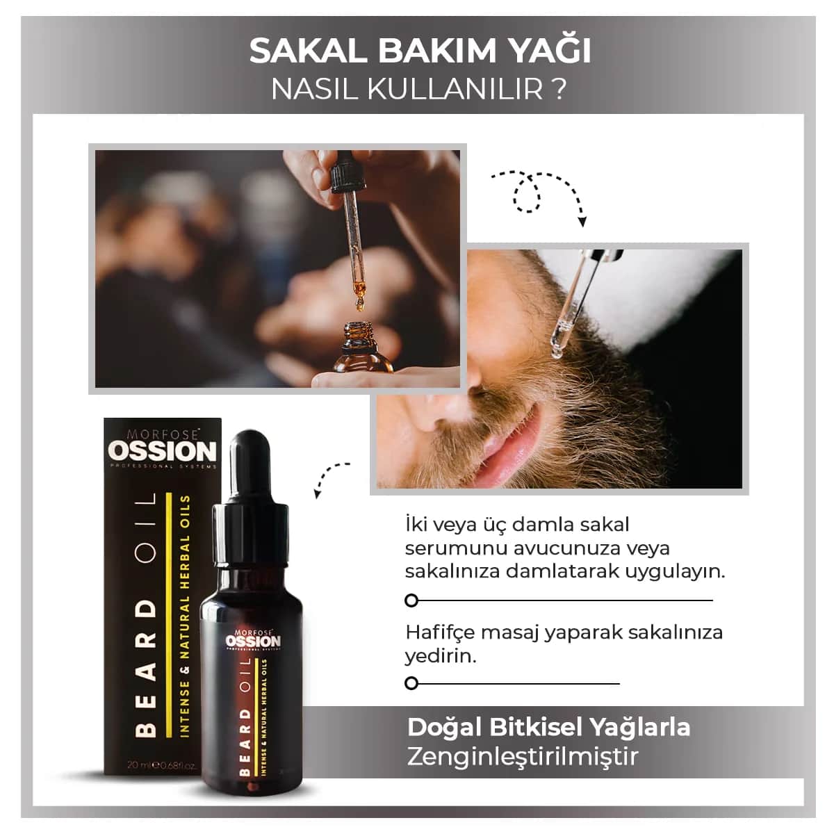 Масло для бороды Morfose Ossion Men 20 мл