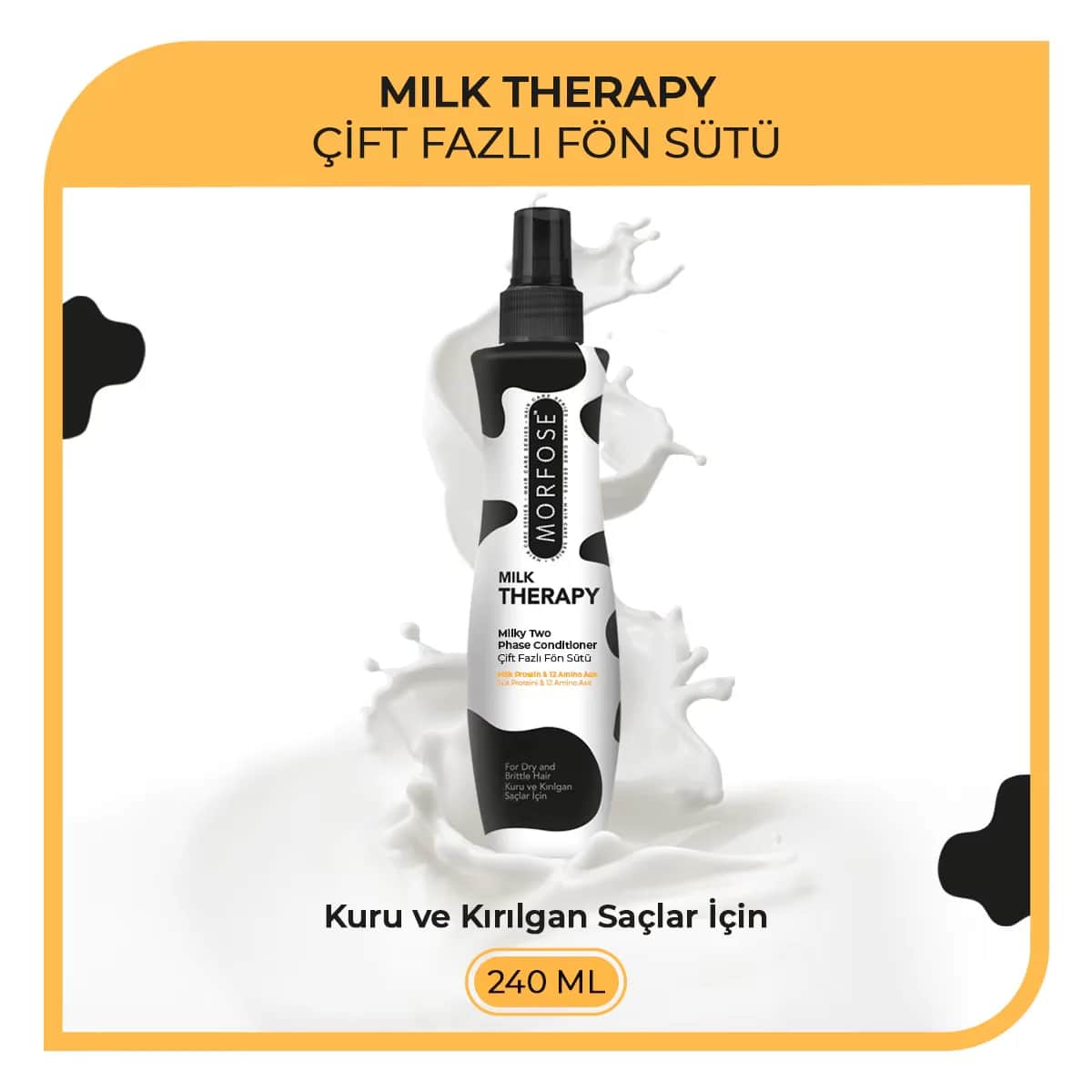 Морфоз Двухфазная Вода для Сушки Волос Молочная Терапия 240 мл от Morfose