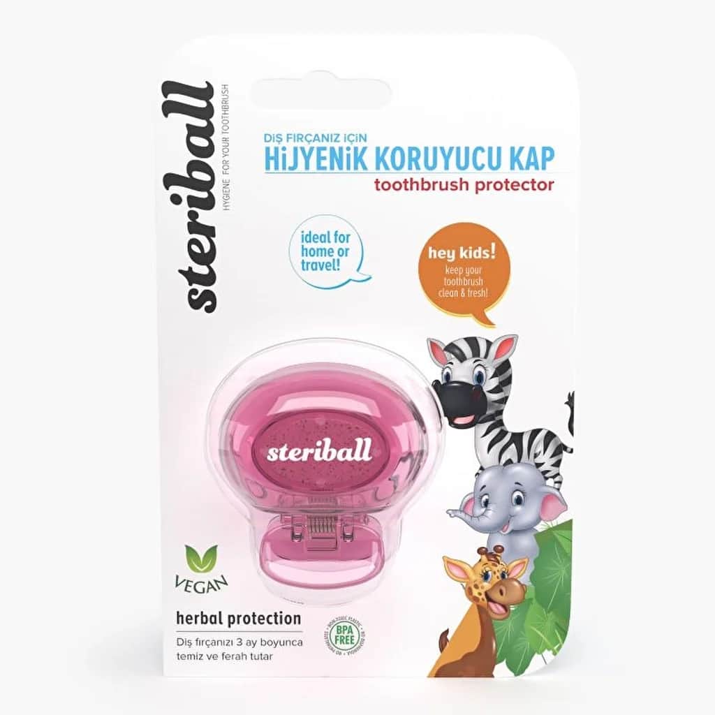 Защитный чехол для зубной щетки Steriball гигиеничный - Зебра