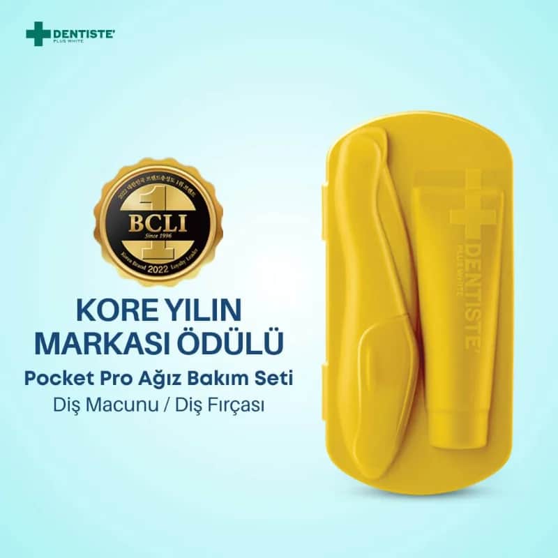 Набор для ухода за полостью рта Dentiste Pocket Pro Travel желтый