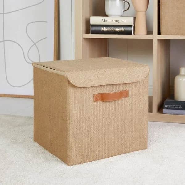 Коробка с крышкой из джута Ocean Home 30 x 30 x 30 см
