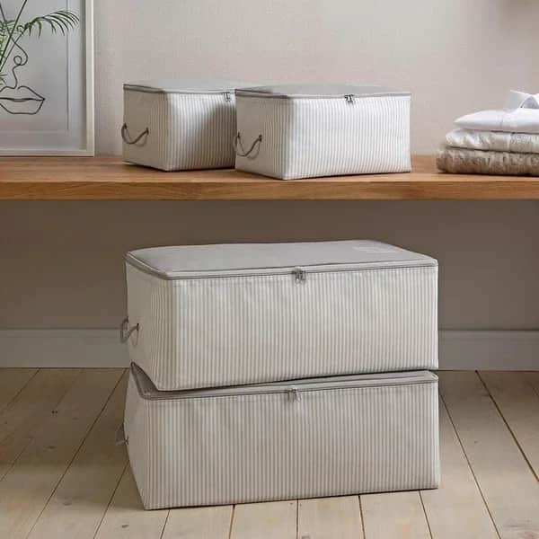Сет из 4 серых сумок для хранения Stuff &amp; Things от Ocean Home