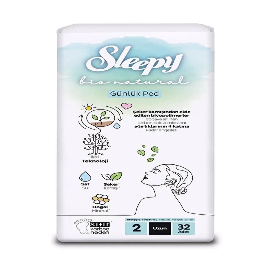 Супер длинные прокладки Sleepy Bio Daily (размер 2) 32 шт.
