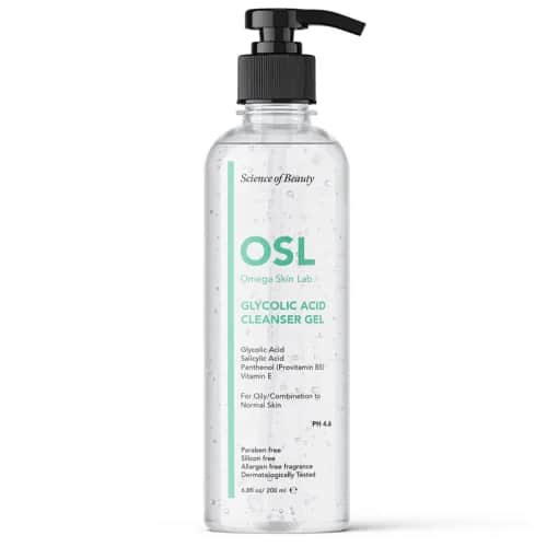 Гель для умывания и снятия макияжа с гликолевой кислотой Osl Omega Skin Lab 200 мл