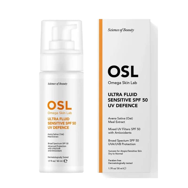 Осл Омега Скин Лаб Ультра Флюид + Сенситив SPF 50 UV Защита 50 мл