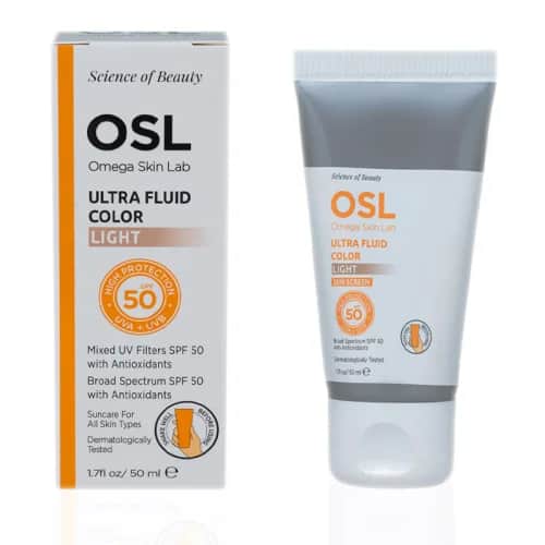 Осл - Омега Скин Лаб Ультра Флюид Цветной Солнцезащитный Крем SPF50+ 50 мл - Светлый