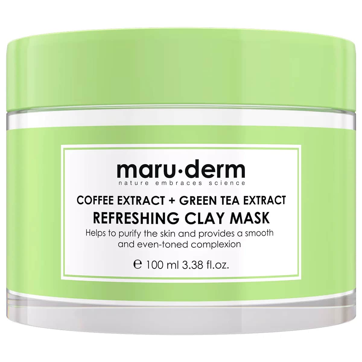Глиняная маска с экстрактом кофе и зеленого чая Maruderm 100 мл