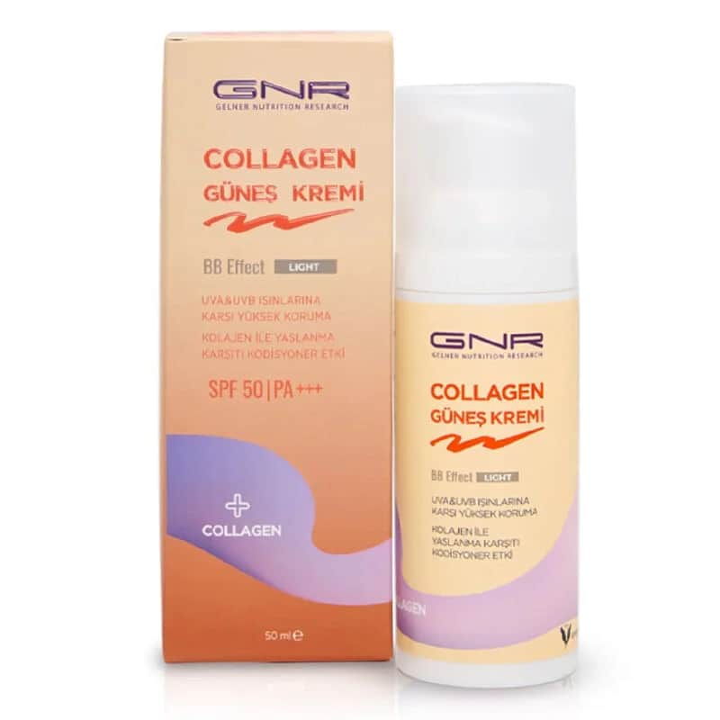Крем для загара с коллагеном SPF 50 BB эффект легкий 50 мл от Gnr