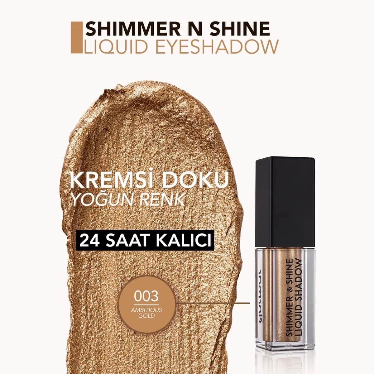 Жидкие тени для век Flormar Shimmer &amp; Shine № 003
