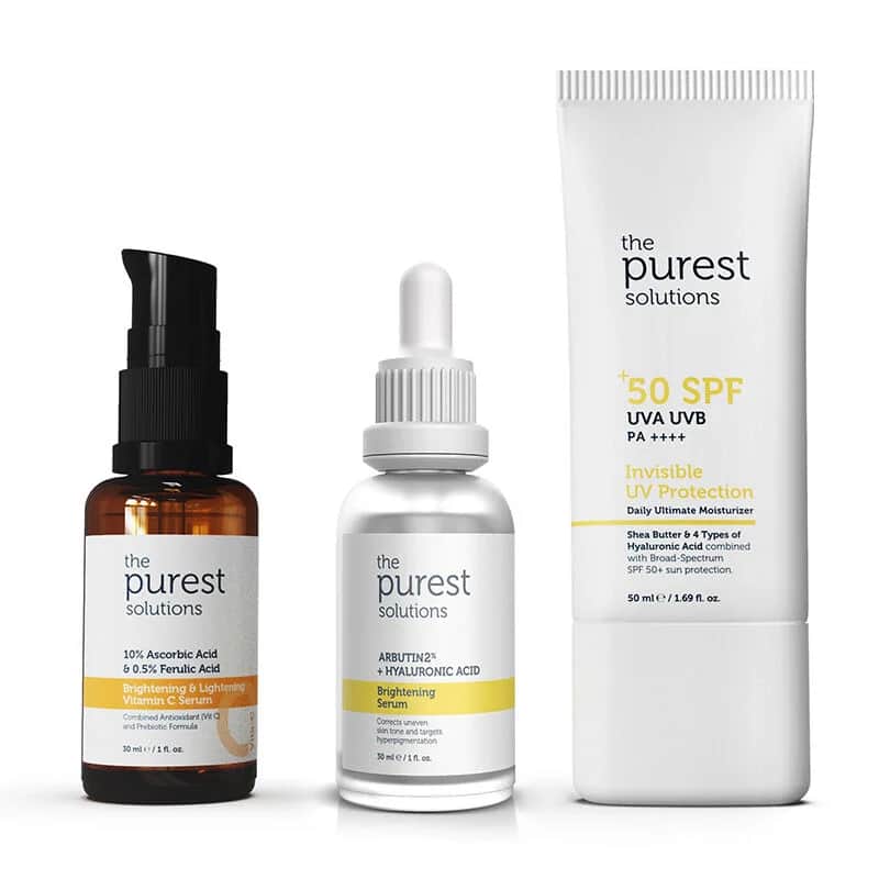 Набор по уходу за кожей с солнцезащитным кремом SPF 50+ от The Purest Solutions
