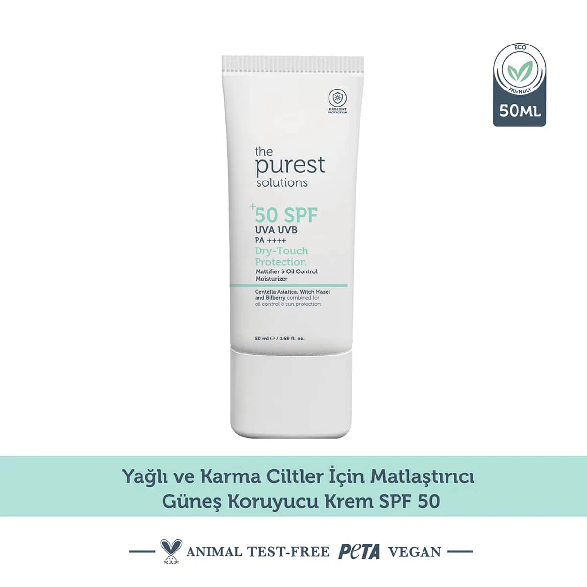 Чистейшие решения SPF 50 защита с сухим прикосновением 50 мл от The Purest Solutions