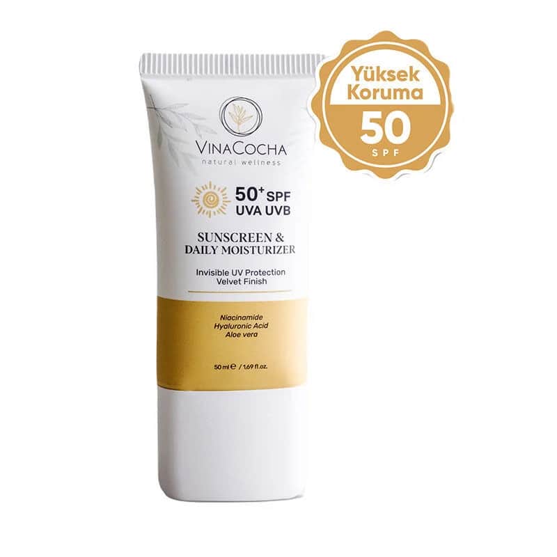 Солнцезащитный крем для лица Vinacocha SPF 50 увлажняющий 50 мл