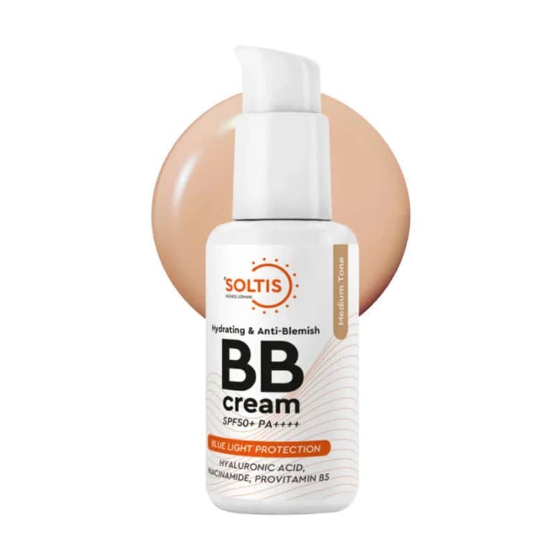 Крем BB увлажняющий и против пятен SPF50 средний тон 30 мл от Soltis