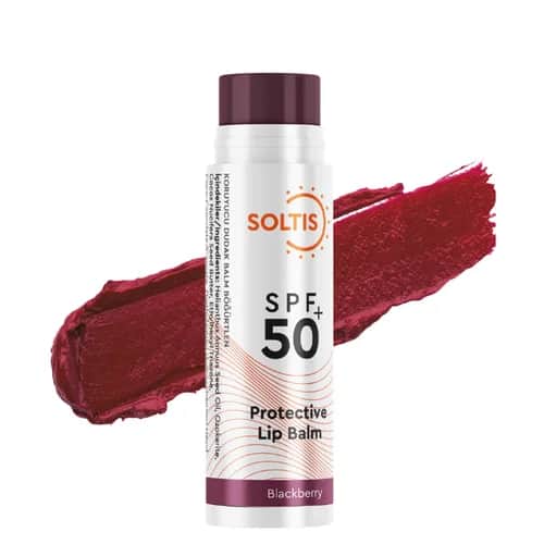 Увлажняющий бальзам для губ с оттенком SPF50+ Черная смородина 5 г от Soltis