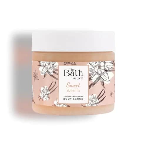 Скраб для тела ванильный 300 г от The Bath Factory