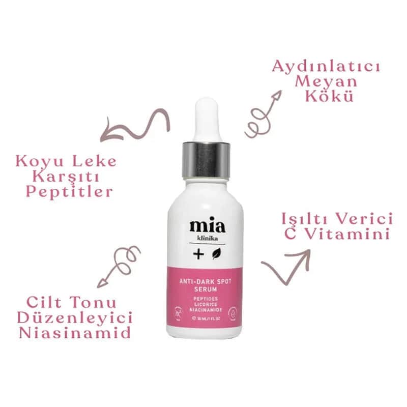 Сыворотка для выравнивания тона кожи и борьбы с пигментацией Mia Klinika 30 мл