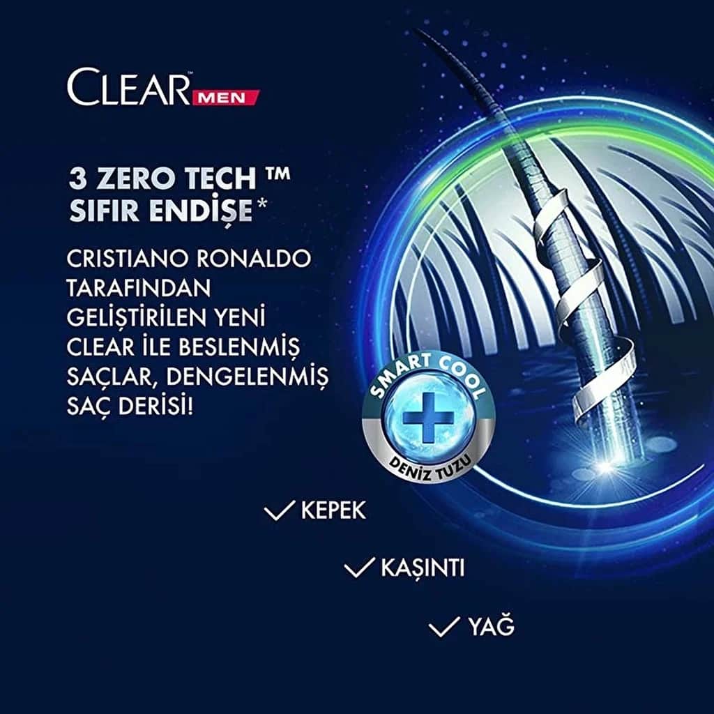 Шампунь против перхоти Clear Men Legend 350 мл от CR7