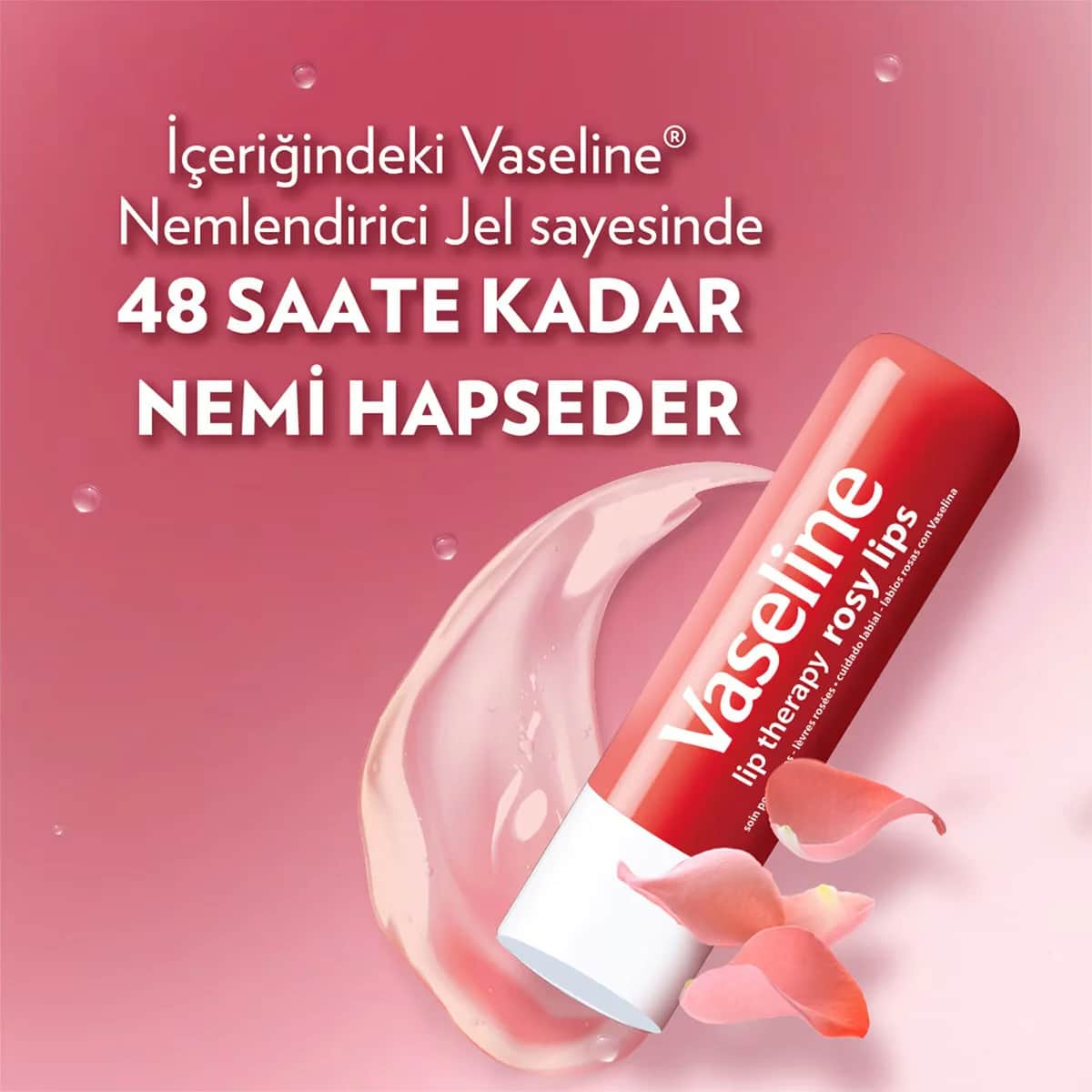 Крем для губ Vaseline Lip Therapy Розовые губы 4,8 г