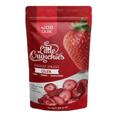 Маленькие хрустящие сушеные клубника 20 г от Little Crunchies