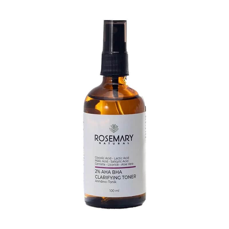 Тоник очищающий 2% AHA BHA с розмарином 100 мл от Rosemary Natural
