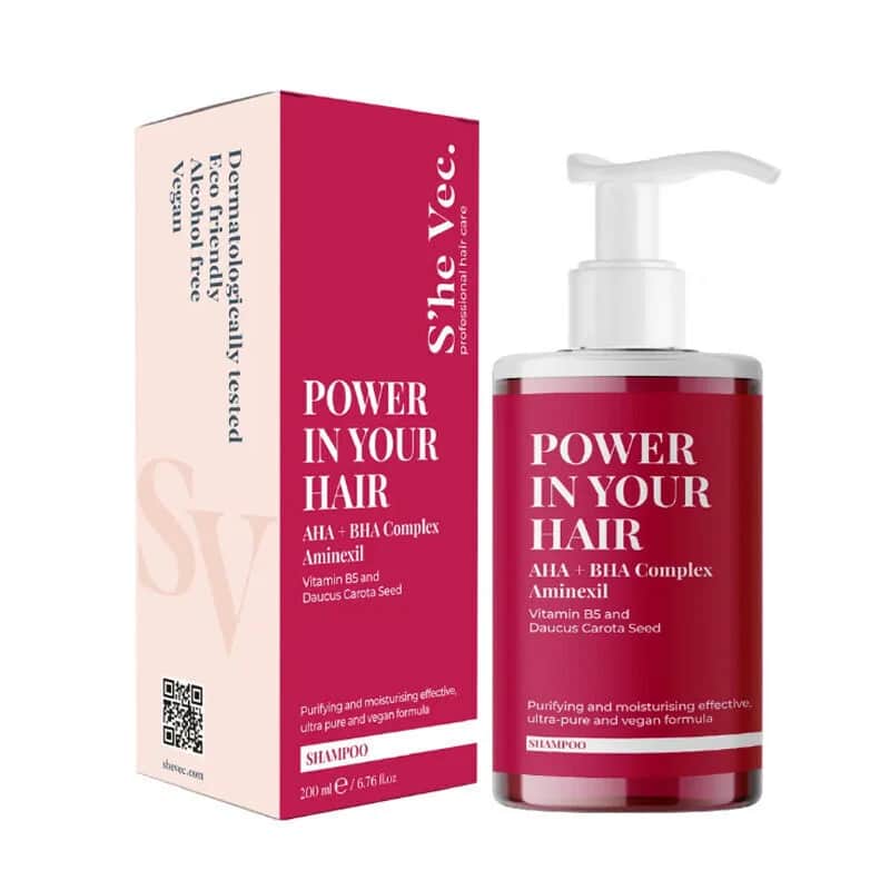 Шампунь She Vec Power In Your Hair AHA BHA 200 мл