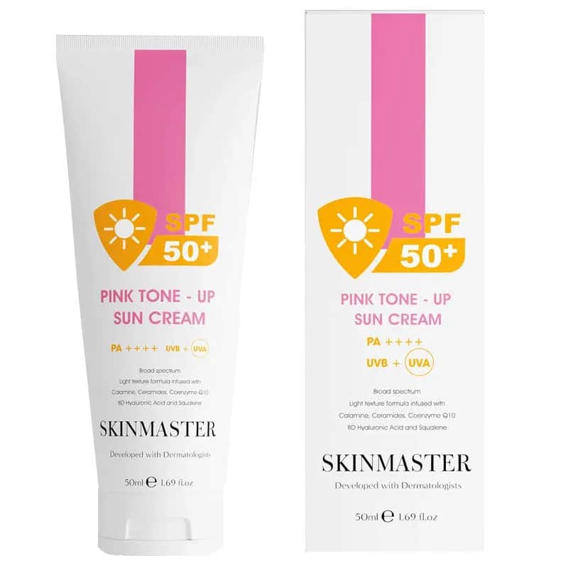 Солнцезащитный крем Skinmaster SPF 50+ с розовым тоном, выравнивающий и осветляющий, 50 мл