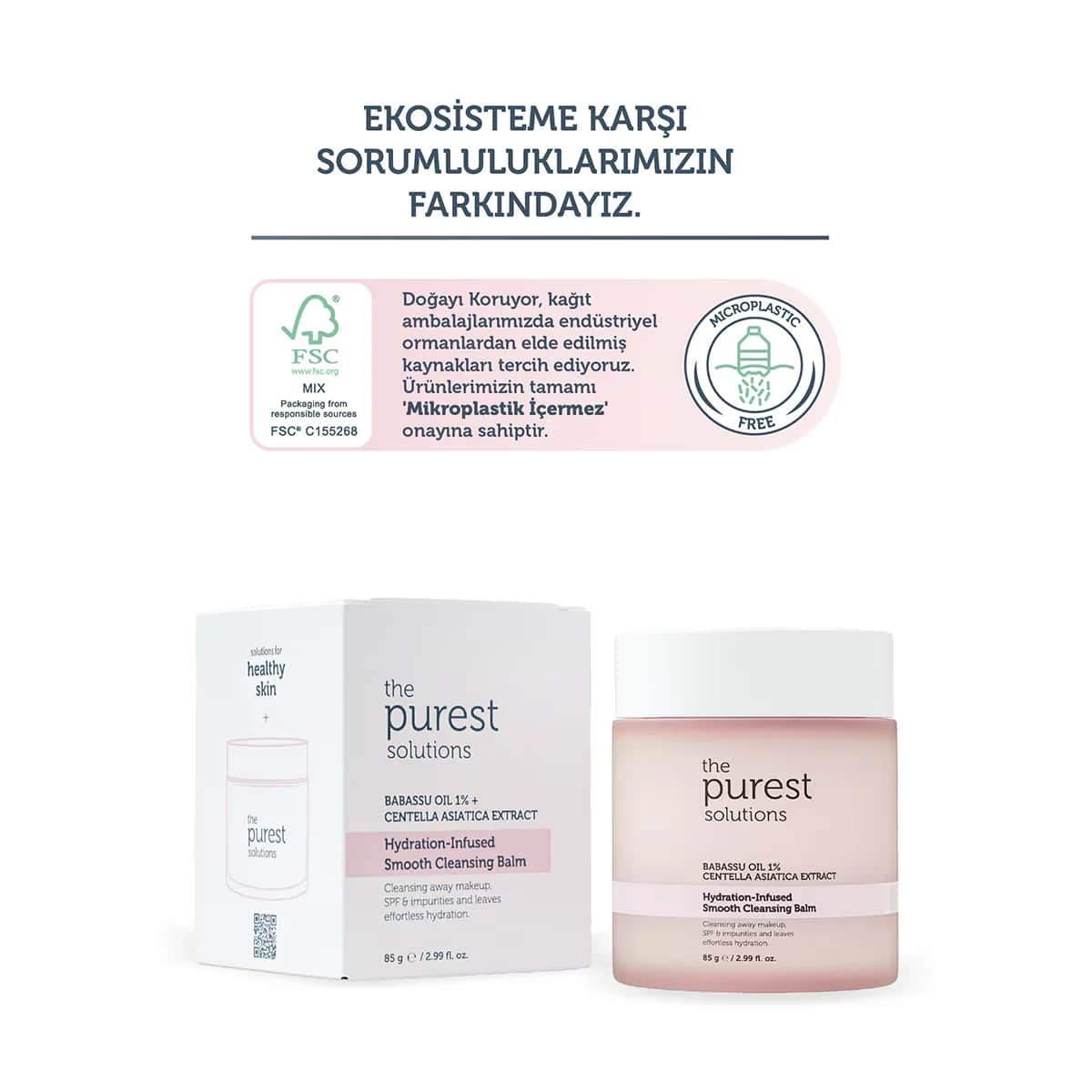 The Purest Solutions Увлажняющий очищающий бальзам 85 г для чувствительной кожи