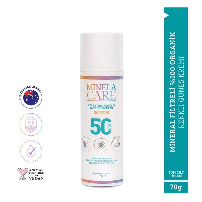 Минела Кэр Солнцезащитный увлажняющий крем для лица SPF 50 70 г