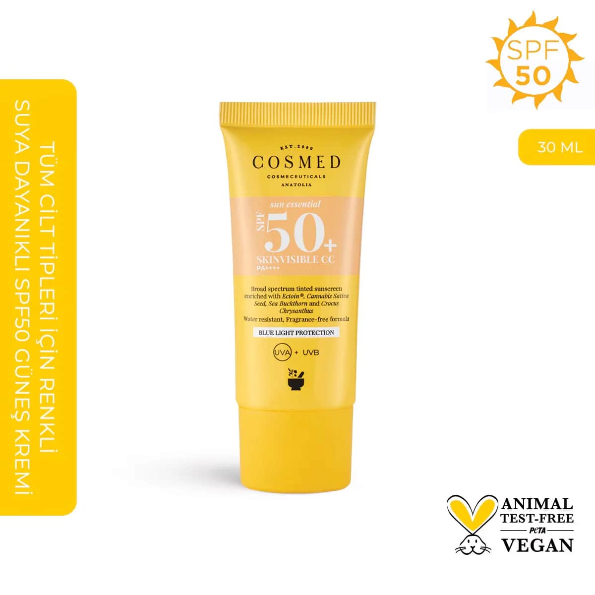 Крем CC Skinvisible SPF50+ 30 мл от Cosmed