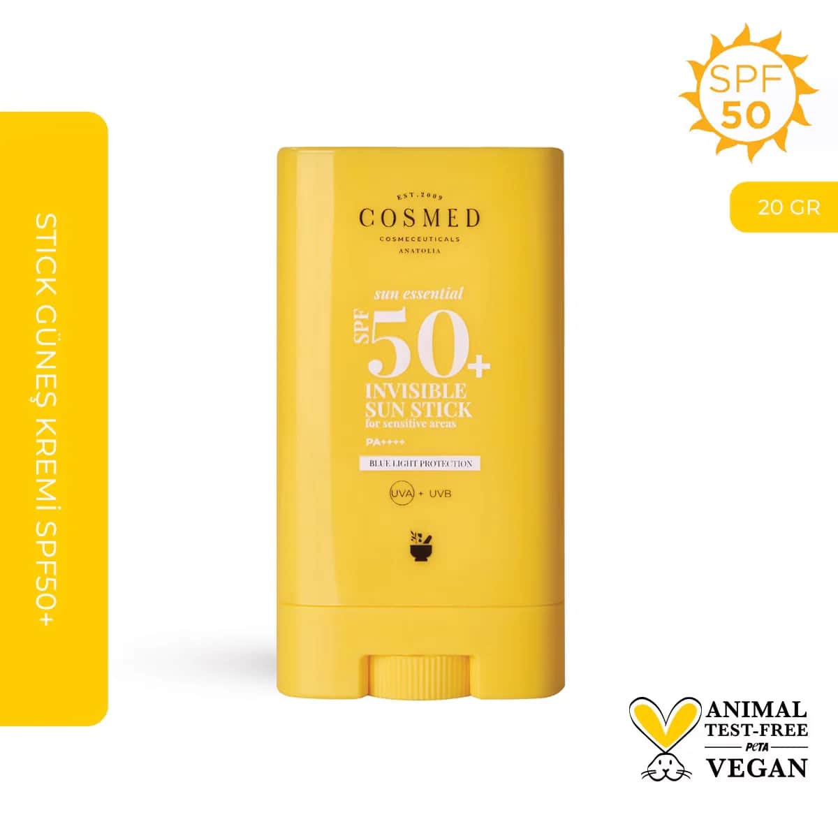 Космед Солнце Эссенциал Защита от Солнца Стик SPF50+ 20 г