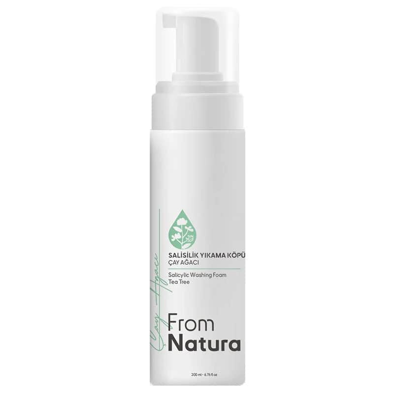 Пена для умывания с маслом чайного дерева и салициловой кислотой 200 мл от From Natura