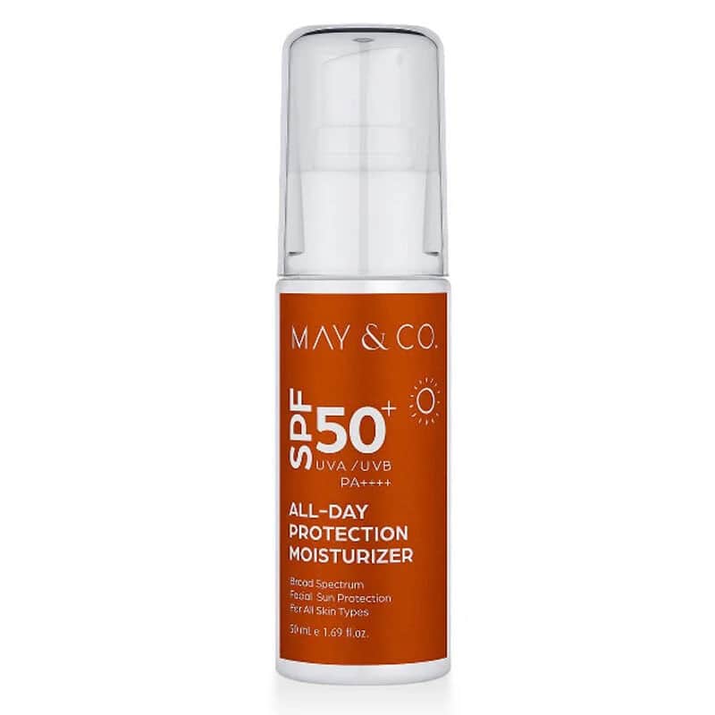 Увлажняющий крем May Co с защитой на весь день SPF50+ PA++++ 50 мл