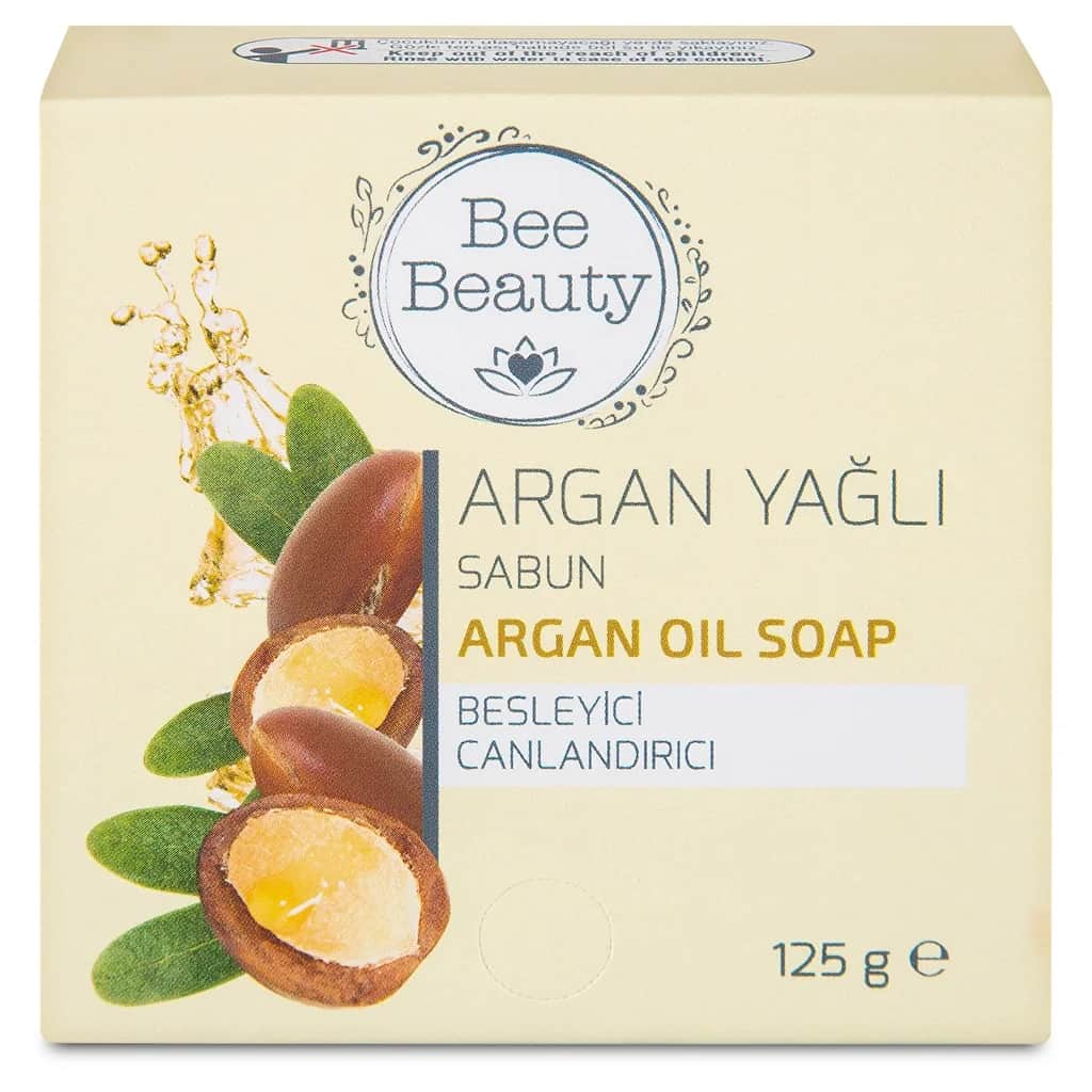 Мыло твердое питательное с аргановым маслом Bee Beauty 125 г