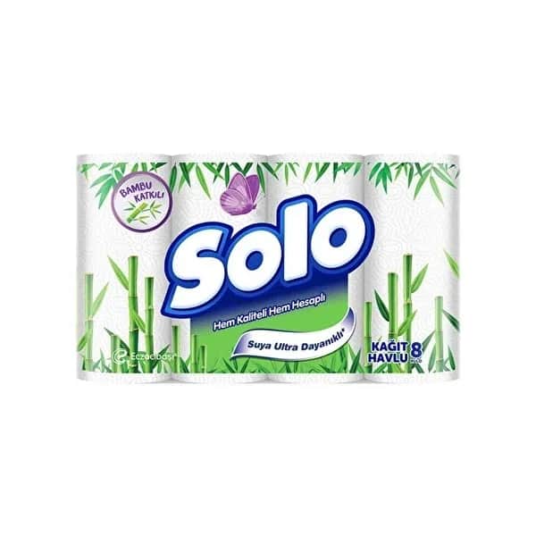 Салфетки бумажные бамбуковые 8 шт от Solo
