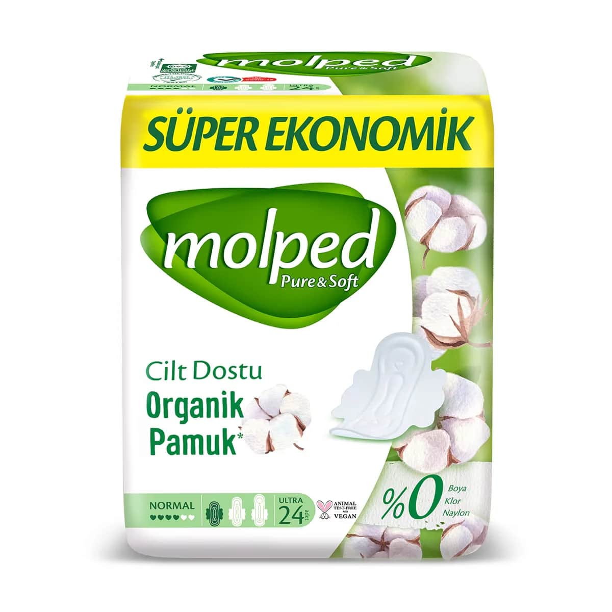Молпед Пьюр энд Софт Супер Эко Нормал 24 шт от Molped