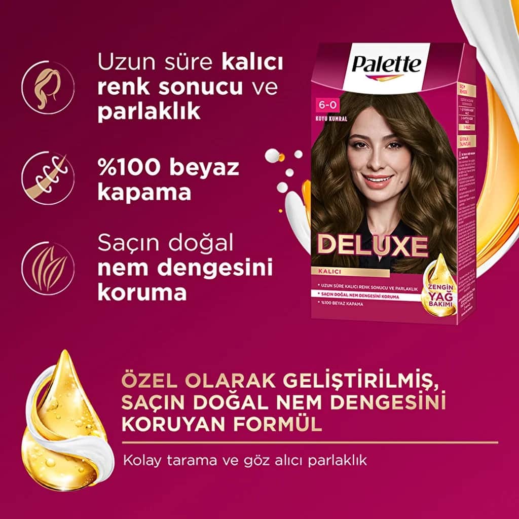 Краска для волос Palette Deluxe 6-0 темный блондин