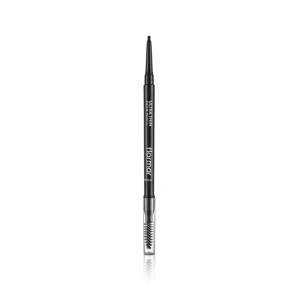 Карандаш для бровей Flormar Ultra Thin с тонким наконечником и щеточкой 004 темно-коричневый