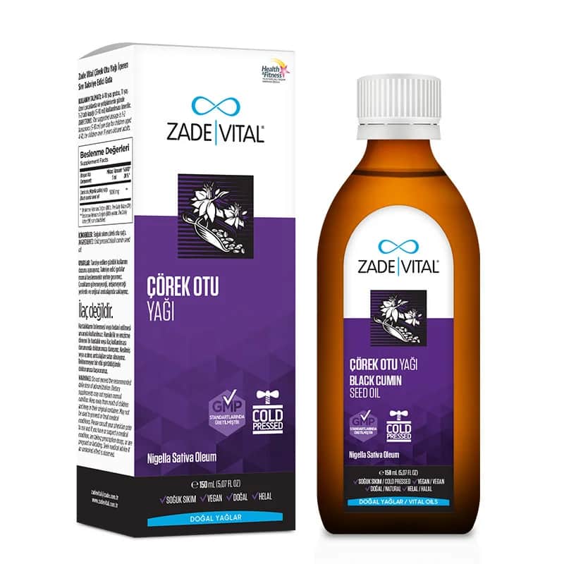 Масло черного тмина Zade Vital 150 мл