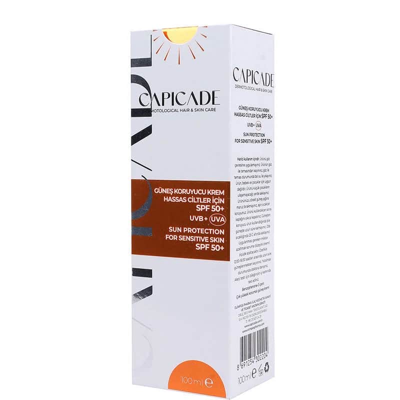 Крем для загара Capicade SPF 50+ для чувствительной кожи 100 мл