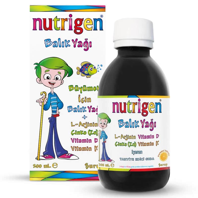 Рыбий жир с апельсиновым вкусом 200 мл от Nutrigen