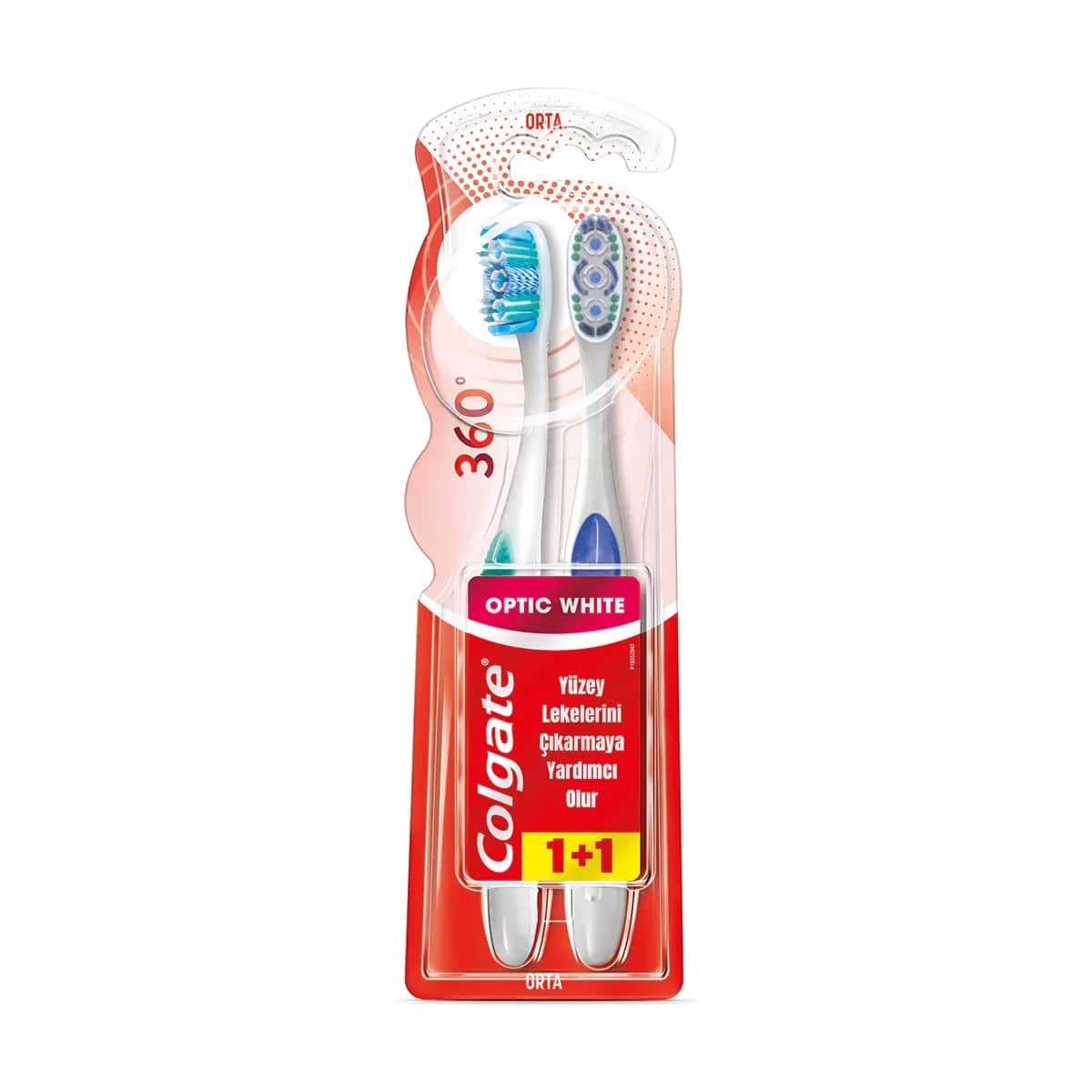 Зубная щетка Colgate 360 Optical White средней жесткости