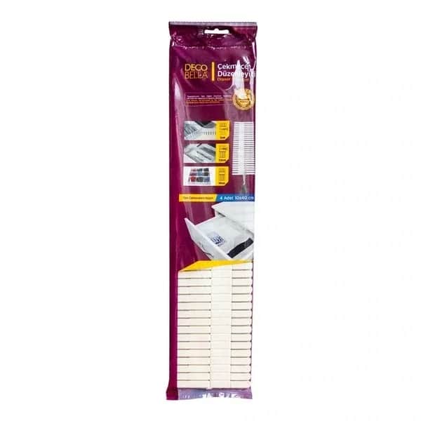 Органайзер для ящиков Decobella 4 шт 10 x 40 см