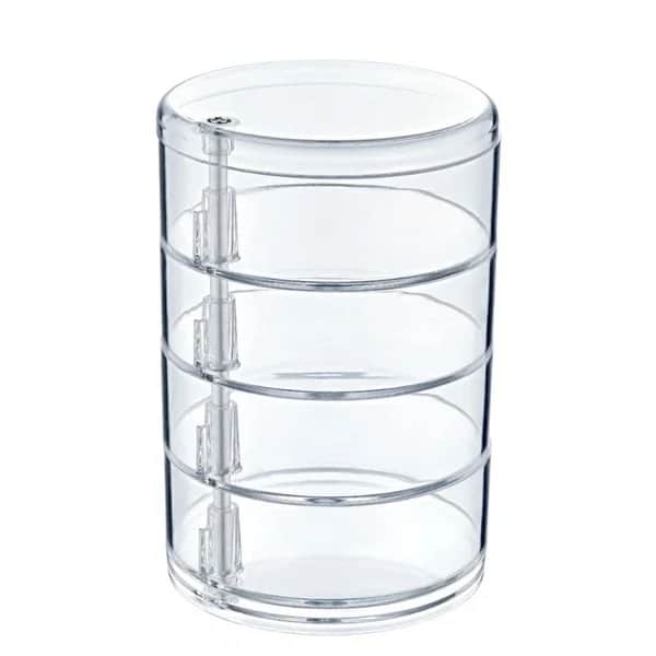 Органайзер для макияжа Bee Home Crystal 4-уровневый цилиндр 12 см