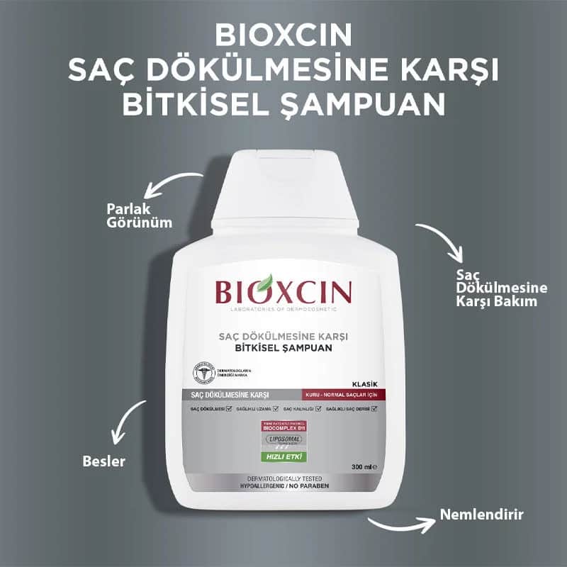 Шампунь Bioxcin Genessis Classic для нормальных и сухих волос 3 x 300 мл
