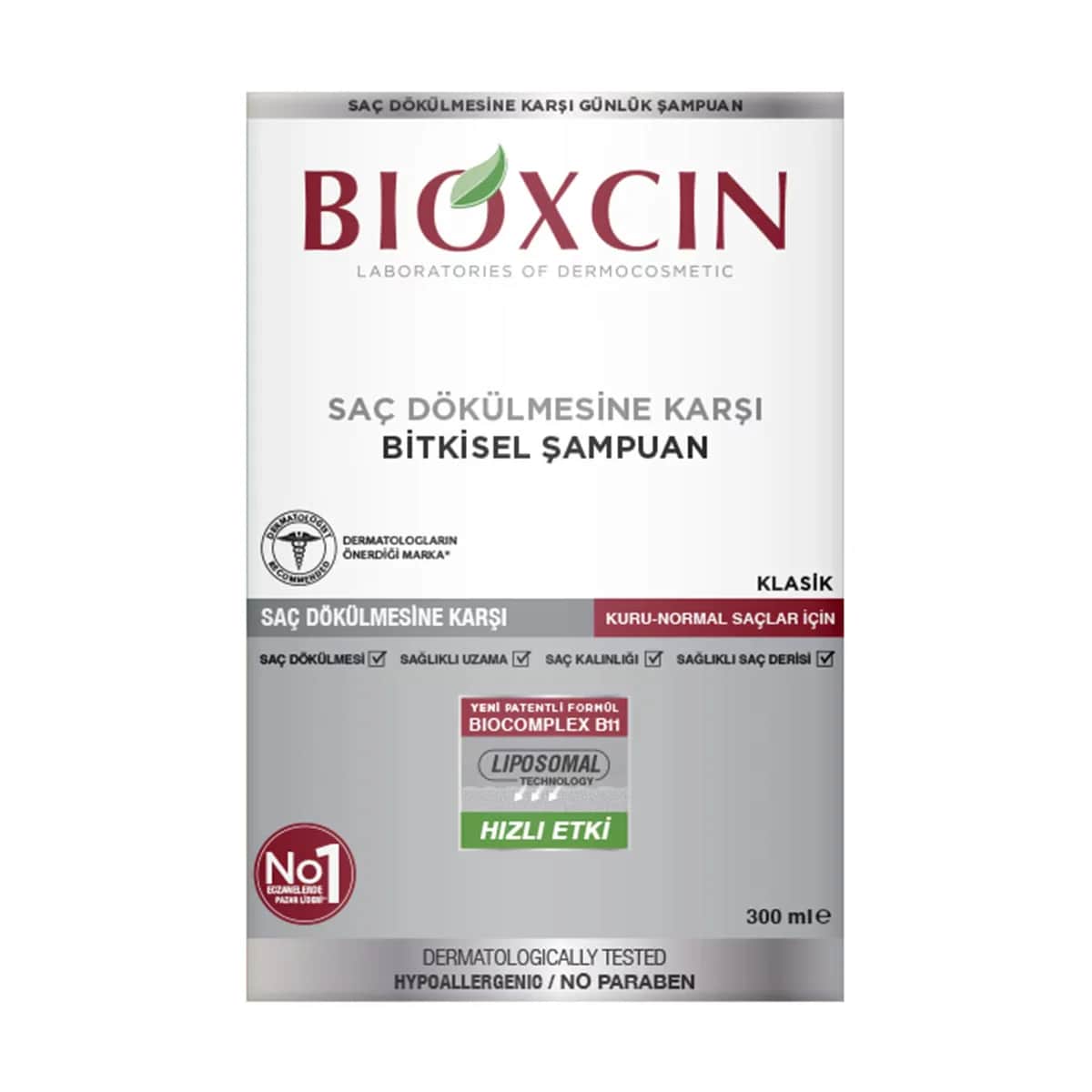 Шампунь Bioxcin Genessis Classic для нормальных и сухих волос 300 мл