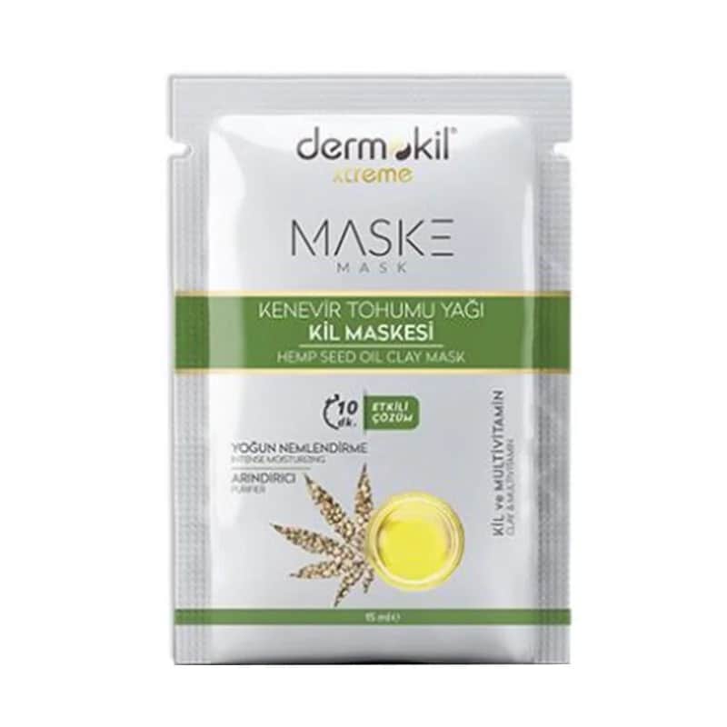 Глиняная маска с маслом семян конопли Dermokil 15 мл