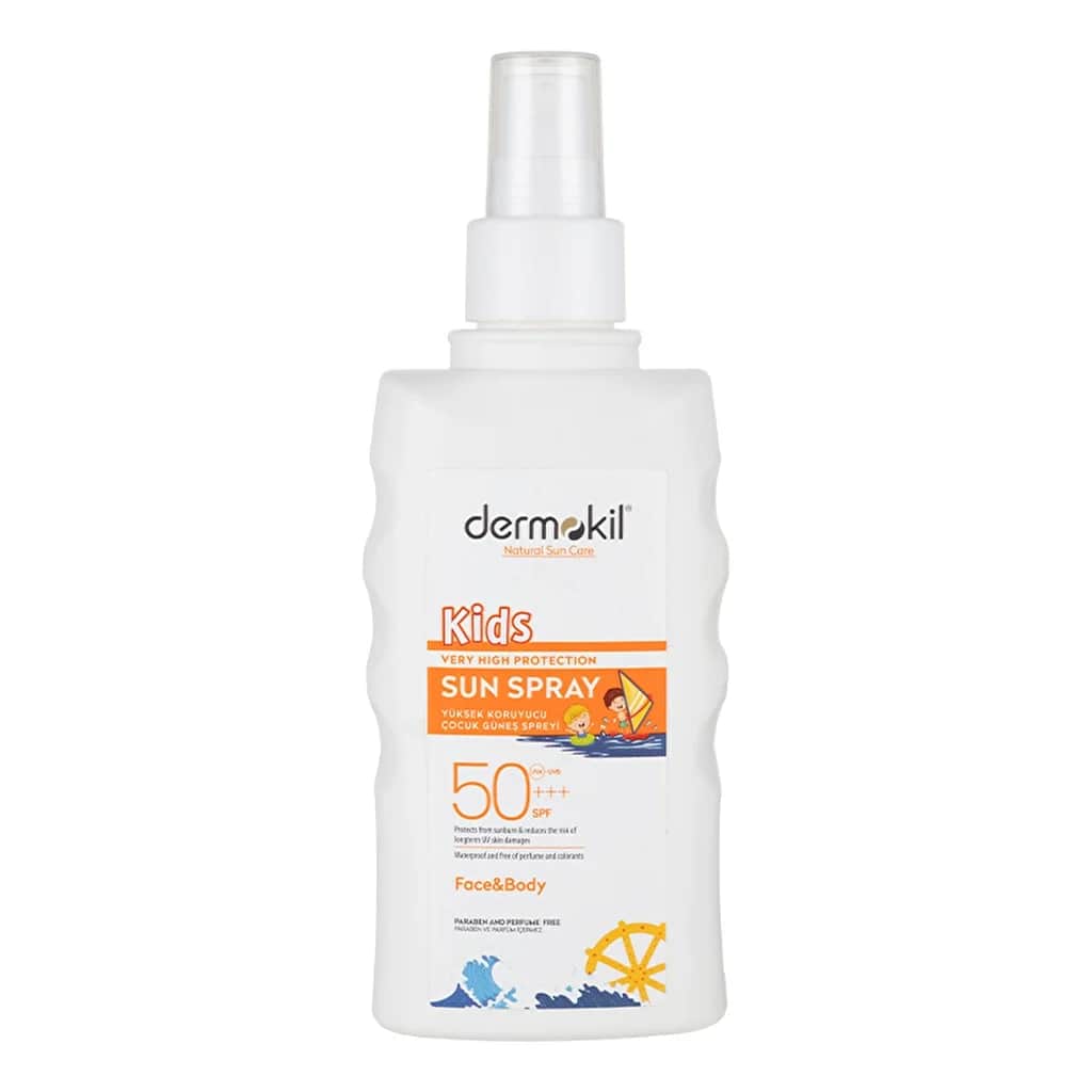 Дермокил Детский Солнцезащитный Спрей для Лица и Тела SPF 50+ 200 мл