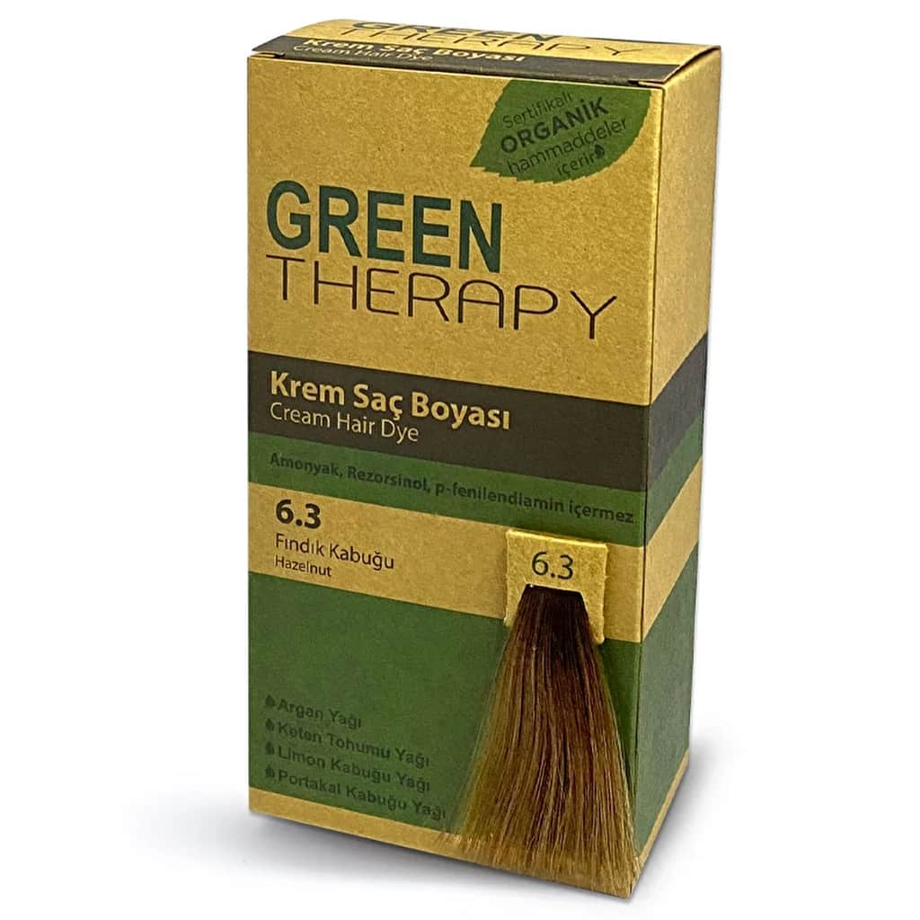 Крем для окрашивания волос Green Therapy 6.3 ореховый шелк