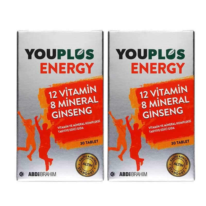 Комплекс витаминов и минералов Youplus Energy 2 x 30 таблеток от Abdi İbrahim